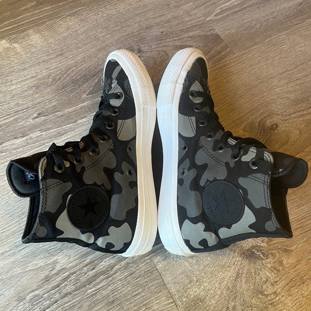 Converse Chuck Taylor All Star Hi-Top Reflective Camo Black Womens 8 UK 6 EU 38